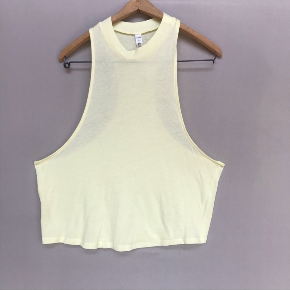 All Yoga Flex Tank, Yellow, Excellent Condition